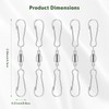 10Pcs Swivel Hooks for Wind Spinners, Stainless Steel 360 Degree