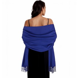 SWAT PANY Stole Women's Festive Shoulder Scarf Stole for Evening Dress Pashmina Scarf Women Winter Scarves Scarves for Women, blue