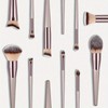 10-Piece Champagne Gold Makeup Brush Set with Soft Bristles for