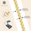 NKlaus 0.8 mm Gold Venetian Chain (Length Selectable 36 cm