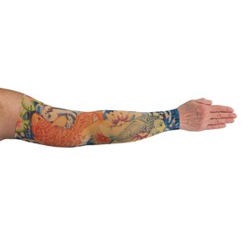 LympheDIVAs Medical Graduated Compression Sleeve for Lymphedema (Short 20-30 mmHg Large, Koi)