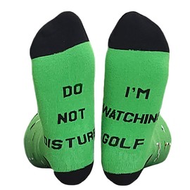 Himozoo 'Do Not Disturb, I'm Watching Golf ' Socks Novelty Funny Socks for Men Women Golf Lovers Gifts