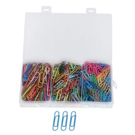 525Pcs Colored Paper Clips Premium Material Durable Rustproof Wide Application Paperclips for Home Office School