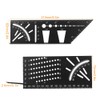 Multifunction Aluminum Alloy 45 Degree 90 Degree Angle Ruler Protractor