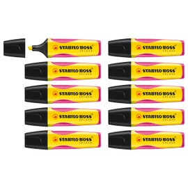 Highlighter - STABILO BOSS SPLASH - Box of 10 - Yellow