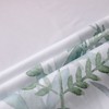 YISURE Long Shower Curtain 200cm Drop for Bathroom, Green Waterproof