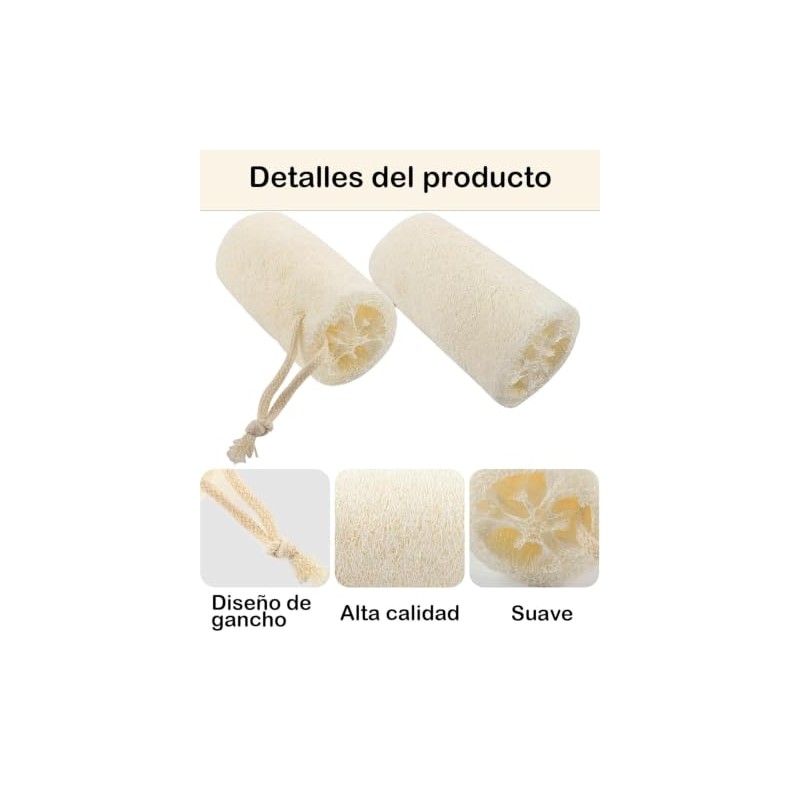 Zacate Para Cuerpo, Cepillo Para Cuerpo, 4 Piezas de Esponjas