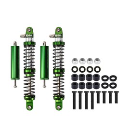 RCAWD 95MM Negative Pressure Aluminium Shocks for 1/10 RC Crawler Axial SCX10 II III Front Rear Shock Upgrades Parts Green
