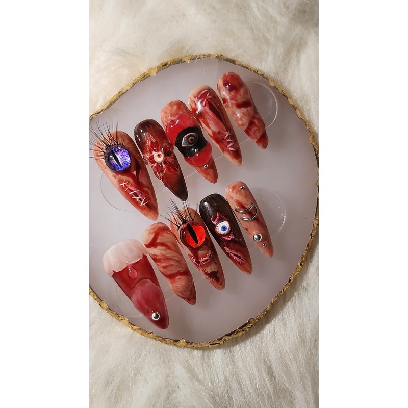 [Handmade nail tip] W.M.B(where's my body?) - Copin / [수제네일팁]W.M.B(where's
