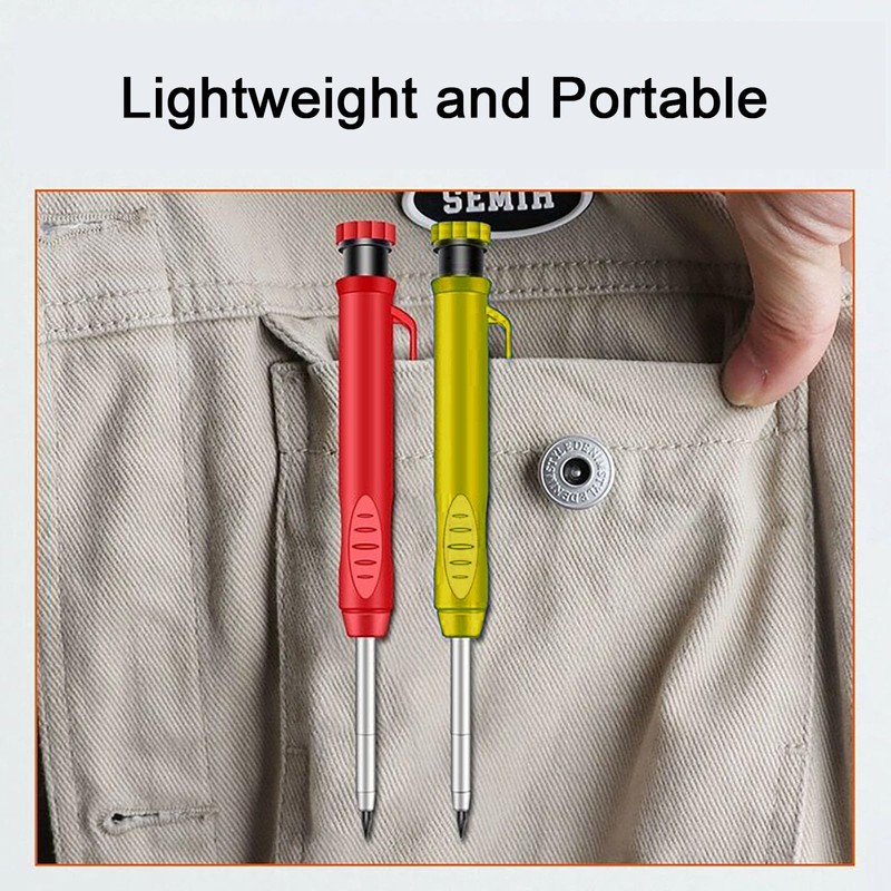 3 Pack Carpenter Pencil with Sharpener, BetterJonny Mechanical Carpenter Pencils