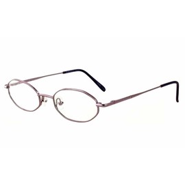 Calabria Metal Flex KIDS 1015 Oval Blue Light Blocking Reading Glasses +3.00 Violet Purple Girls