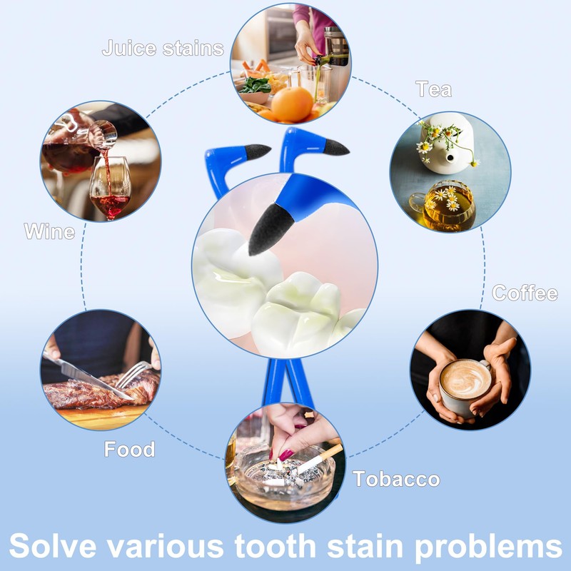 SMILEHEVEN 3Pcs Teeth Stain Remover,Tooth Stain Eraser,Tartar Eraser Polisher,Dental Plaque