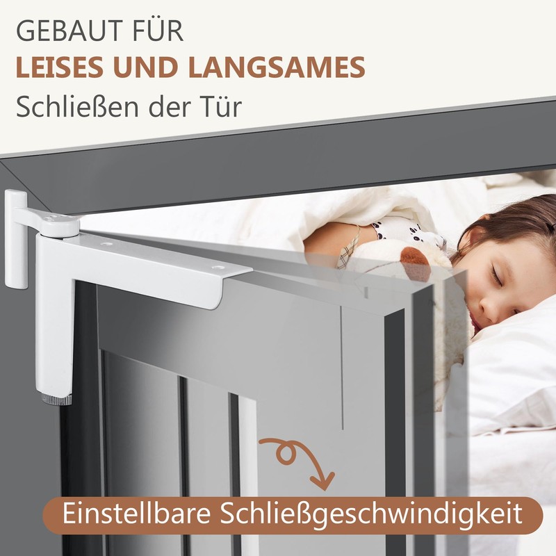 Interior Door Closer, Suitable for Universal Door, Mini Door Lock,