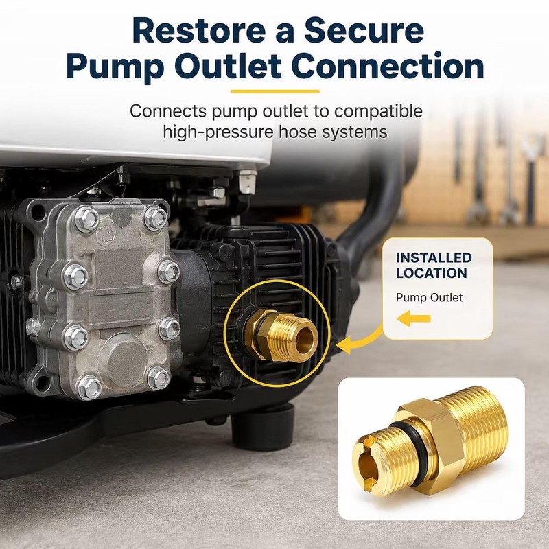 TUAIC 7106686 Water Outlet Fitting Replacement for Simpson Pressure Washer