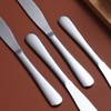 Dinner Knives Set Of 6, Berglander Stainless Steel Shiny Mirror