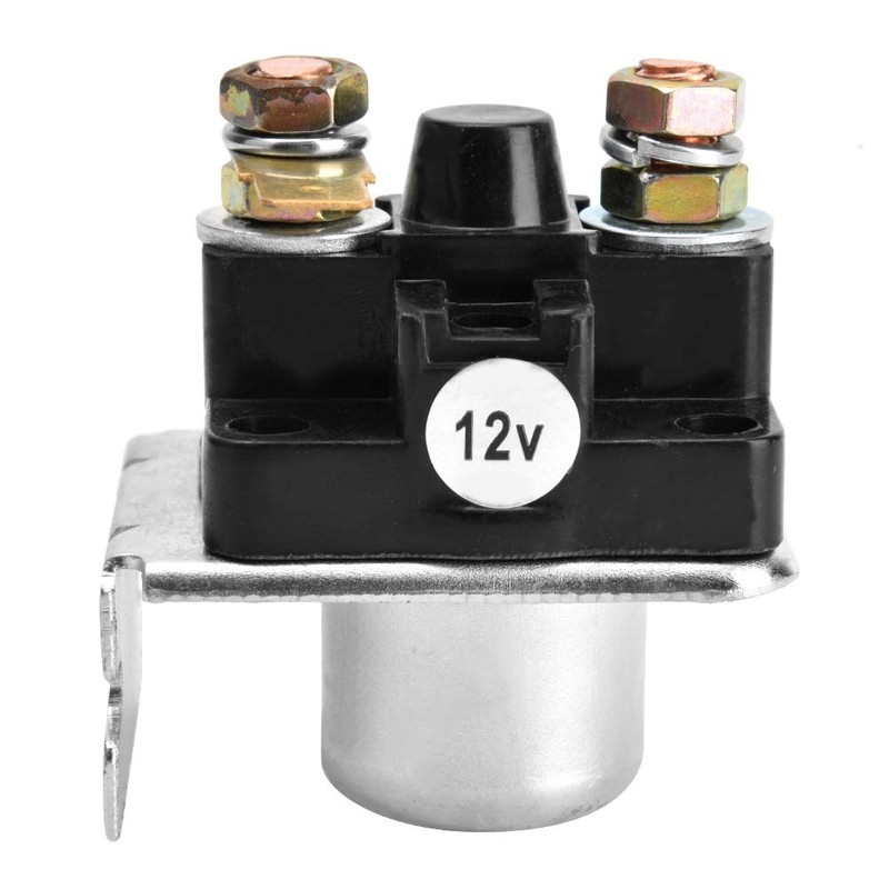BOROCO Relay Solenoid Starter, 12V Starter Solenoid Switch, Black, Automatic,