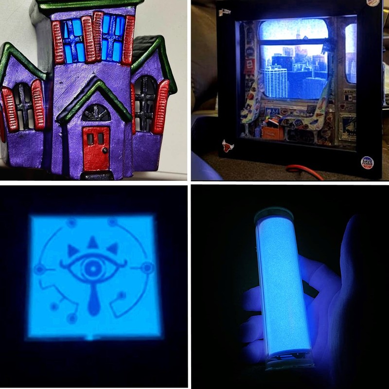 Electroluminescent El Sheet Panel Light - 3Modes Stay on/Slow Flash/Fast