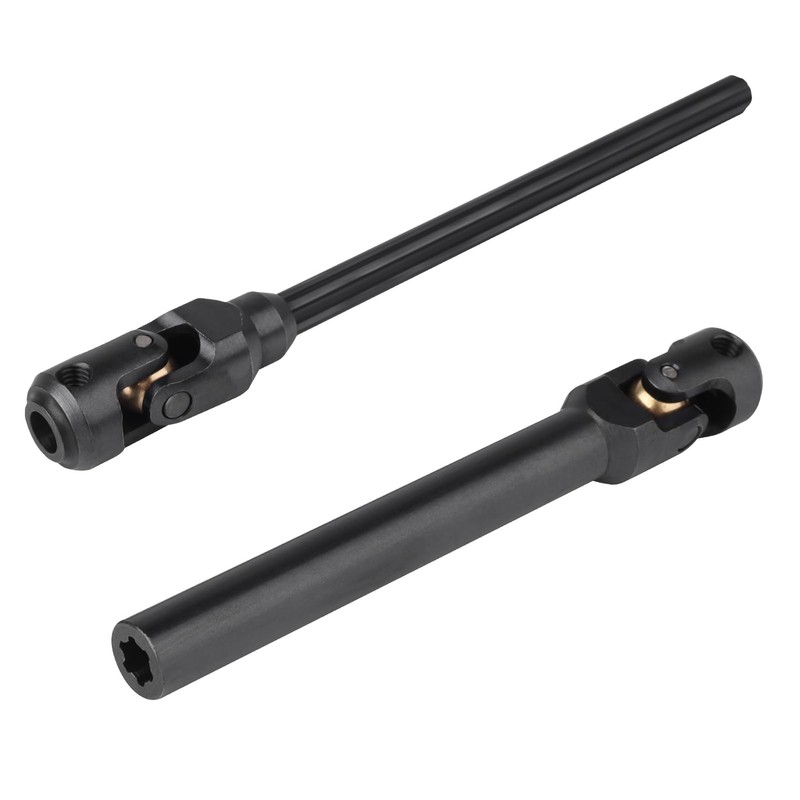 2pcs Hobbyfire 1/10 RC Crawler Drive Shafts Steel Universal Joint