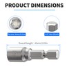 FOCKEAMS 2Pcs 8mm/0.31in Magnetic Nut Setter Driver Drill Bit,Quick-Change,Impact Nut