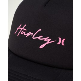 Hurley Women's Baseball Cap, Icon Snap-Back Trucker Hat, One Size, Pink Glow