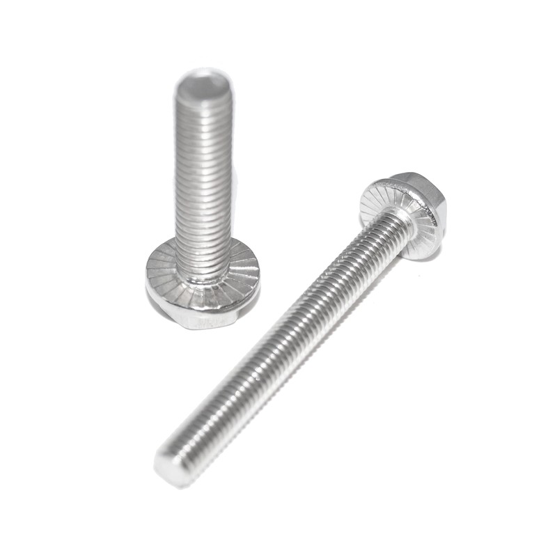 Hexagon Head Screws with Flange M8X50 10 Pieces DIN 6921