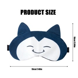 Pack of 2 Children's Sleeping Mask, Ultra Soft, Light Blocking Eye Visor with Elastic Band, Cute for Children, Animals, Sleeping Mask for Girls, Boys, Women, Nap, Travel, Adjustable Eye Mask