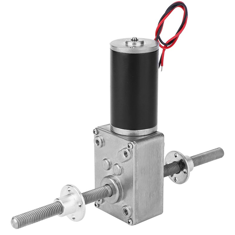 Worm Gear Motor M8 Dual Shaft Double Right Hand Thread