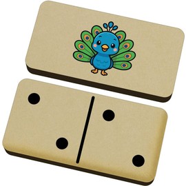Azeeda 'Cute Peacock' Domino Set & Box (DM00052211)