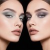 DE'LANCI Eyeshadow Palette Matte Gray & Black Smokey Eyes -