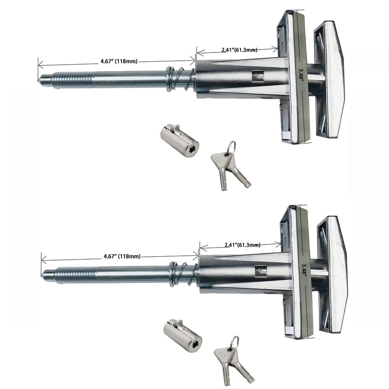 Dixie Narco T-Handle Replacement Whole Set Assembled with High Security