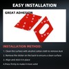 FXETRNL Real Carbon Fiber Door Lock Button Box Sticker, Decor