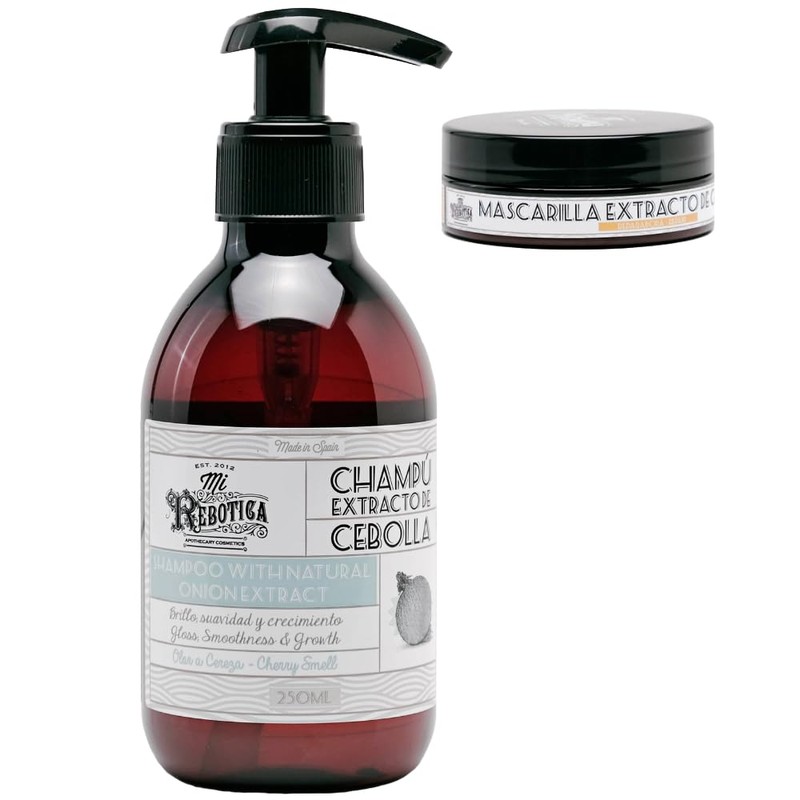 Mi Rebotica Professionelles Zwiebelshampoo für glattes oder gebleichtes Haar, Kirschduft,