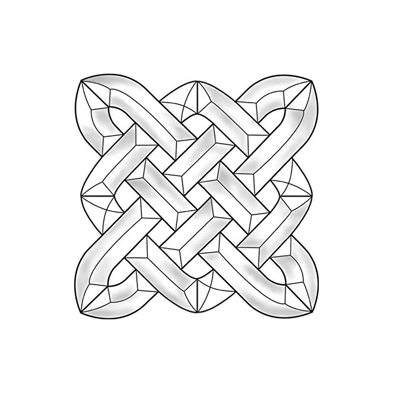 Stained Glass Supplies - Celtic Square Bevel Cluster EC829 7