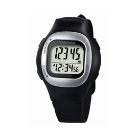 YAMASA Watch Pedometer (WATCH MANPO) Black [Wristwatch Style Pedometer]
