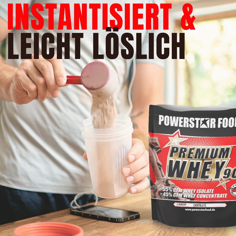 Powerstar Premium Whey 90 | 90% Protein I.Tr | Whey