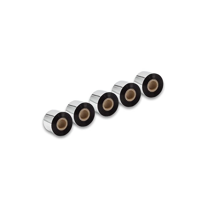vhbw 5X Thermotransfer-Band kompatibel mit TSC TTP-268M, TTP-343 Plus Drucker