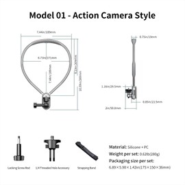 Mechrig Quick Release Neck Mount for Go Pro Hero 13/12/11/10/9/8/7/,DJI Osmo Action 5 Pro/4/3, Insta360 X4/X3, AKASO,and More,Quick Release Pendant with Adjustable Strap for Hands-Free POV Shooting