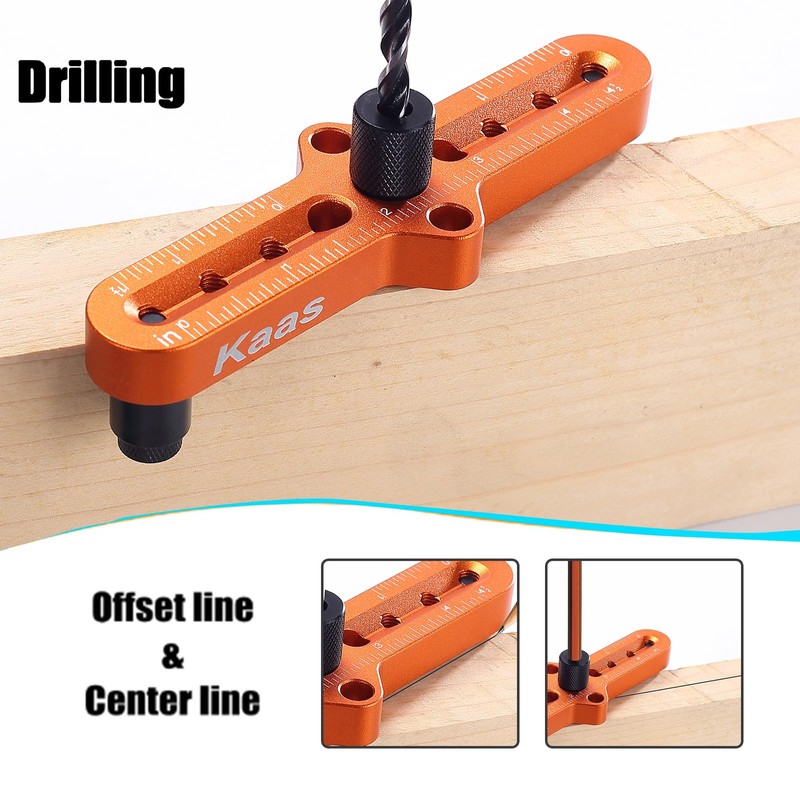 Kaas Self Centering Dowel Jig Kit - Premium Woodworking Tool