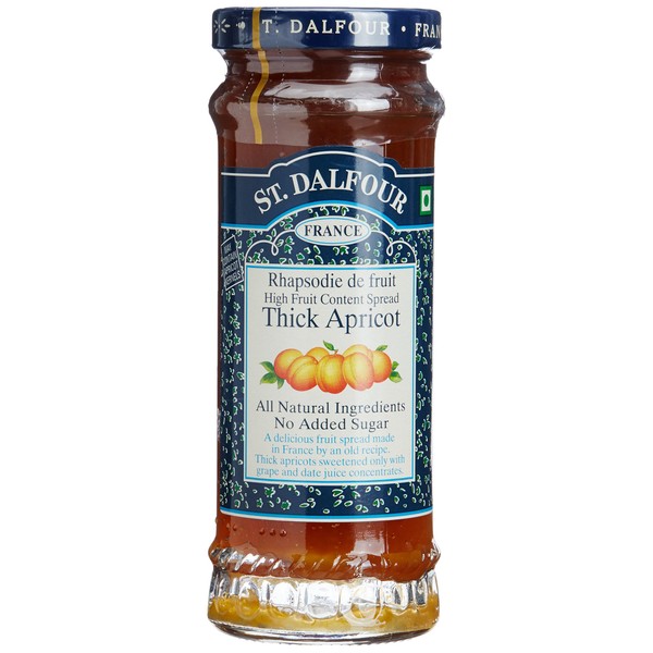 Charles Jacquin-St.Dalfour Consrv, Apricot, 100% Fruit, 10-Ounce (Pack of 6)