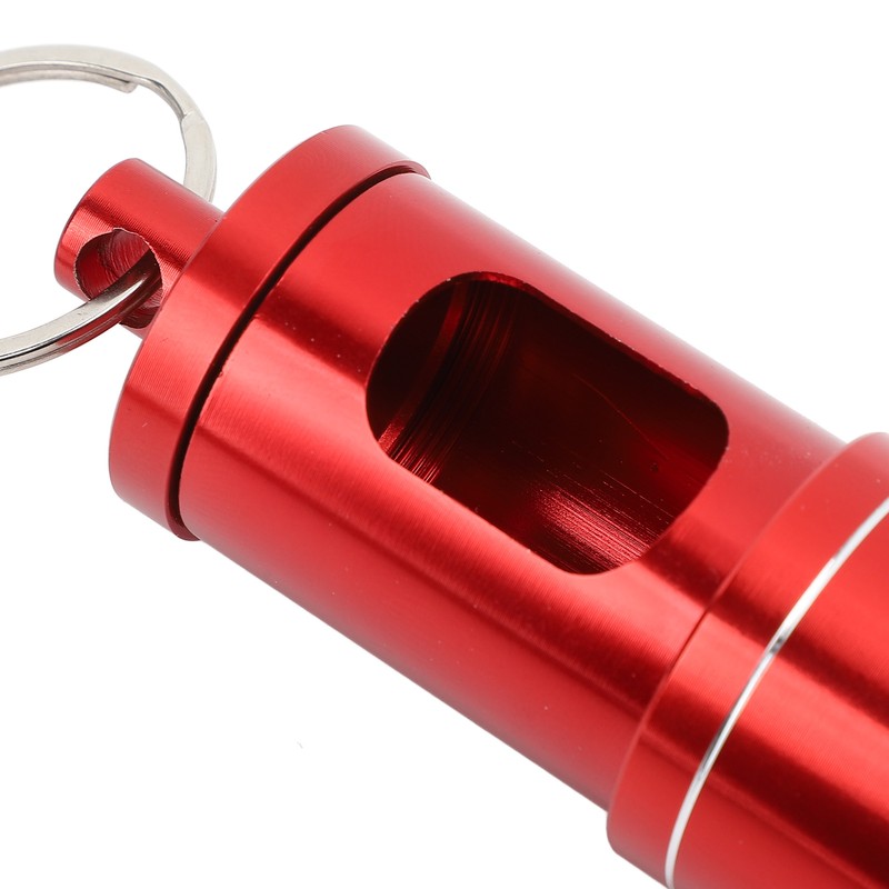 Portable Pocket Ashtray with Keychain Lanyard Retractable Circular Aluminium Alloy