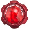 HASEPRO CAV-2R Magical Carbon Air Valve Cap, Red/Red, Set of