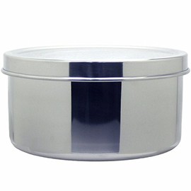 Nagao Tsubame-Sanjo Round Storage Container 100xH55mm 18-8 Stainless Steel, Made in Japan