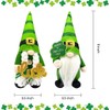 St. Patrick's Day Decorative Gnomes, Green Striped Plush Leprechaun Dolls