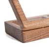 Luxury Solid Walnut Wood Ring Box with Glass Window -