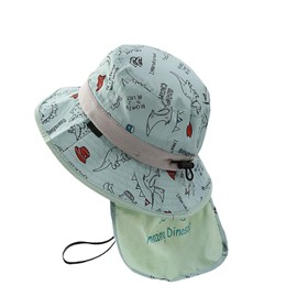 Kingsiely Baby Hat, Baby Bucket Hat, Cute, Dinosaur, Safari Hat, Wide Brim, Sun Protection Hat, Sun Protection, UV Protection, UV Protection, Kids, Girls, Boys, Outdoors, Outings, Walks, Travel,