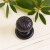 Antikas - Black Antique Iron Door Knob with Rose