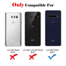 KKEIKO Case for LG V60 / V60 ThinQ, PU Leather Wallet Case for LG V60 / V60 ThinQ, Magnetic Protective Cover with TPU Shockproof Inner Shell, Red