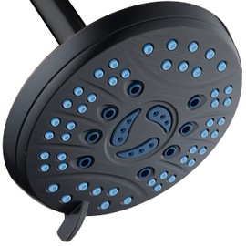 AquaCare AS-SEEN-ON-TV High Pressure 6-setting 6 inch Rainfall Shower Head with Special Hygienic Anti-clog Nozzles for Cleaner, More Powerful Shower! Top American Brand/Oil-Rubbed Bronze – 1.8 GPM