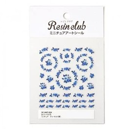 Resin Club Miniature Tea Set (Blue) Double-Sided Sticker Dollhouse Clay