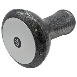 The 17'' Wave Zaza Percussion Egyptian Style Darbuka Doumbek (Black/Silver)